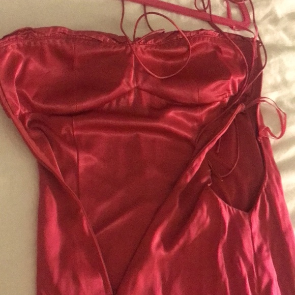 Summer blow out! 100% silk Magenta prom/formal gown - Picture 2 of 13